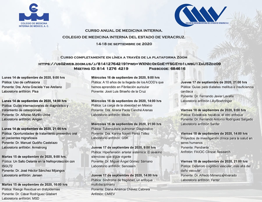 V Curso anual de Medicina Interna, Veracruz